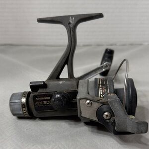 Vintage Shimano AX200 Gray Fishing Reel Graphite Titanium Quick Fire ll Untested